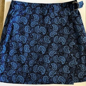 Blue Paisley French Laundry Skort